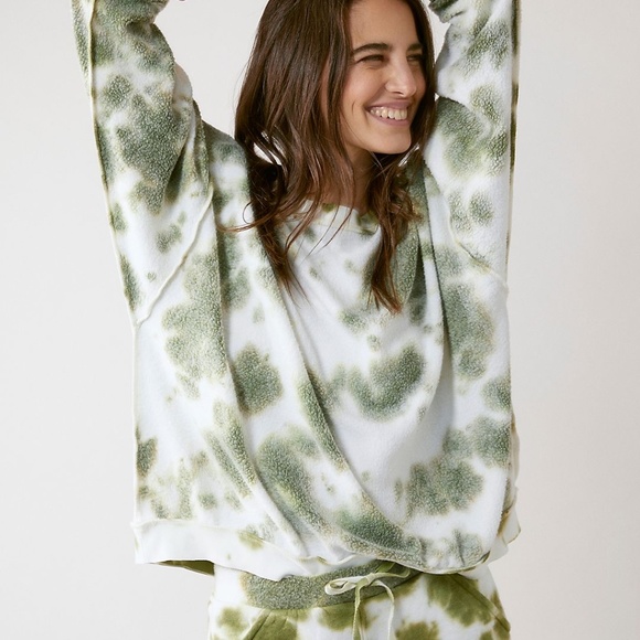 NWT Free People Kelly Washed Set Army Combo Medium - Picture 1 of 12